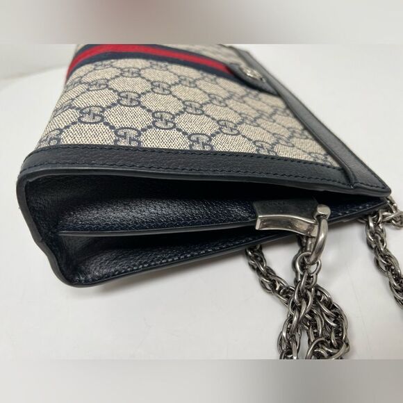 Gucci Ophidia Medium Shoulder Bag GG Supreme Chain Strap - Picture 5 of 12